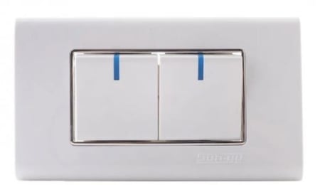 مفتاح مجوز سانيو 2x4 ابيض # 086