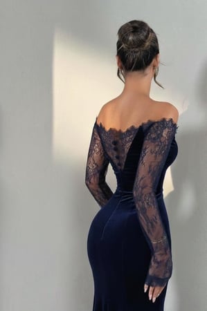 Velvet  Navy blue