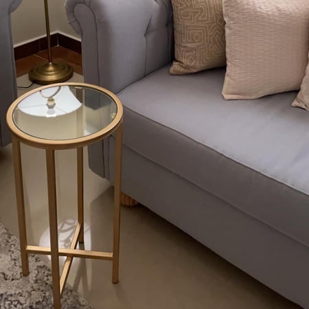 طاولة خدمة زجاج