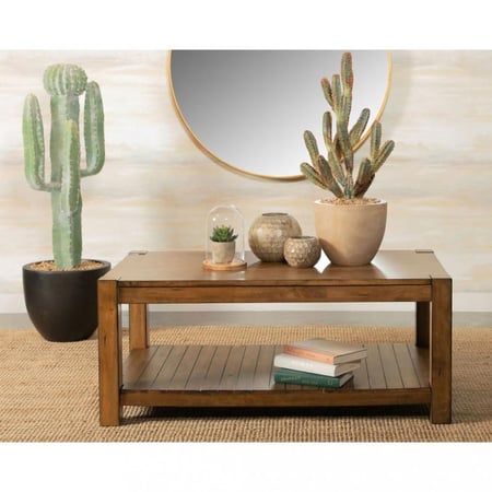 طاولة وسط 110×60×45 سم - بني