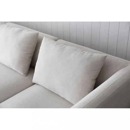 كنبة زاوية 200×160×85×90 سم - أبيض -ATH.WO.119