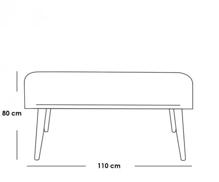 بانكيت 110×50×80 سم - أزرق -ATH.WO.140