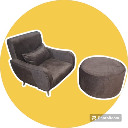 كنبه شخص واحد تنجيد درجه اولى  بوف مقاس القطر  ٧٠سم ارتفاع ٣٥سم