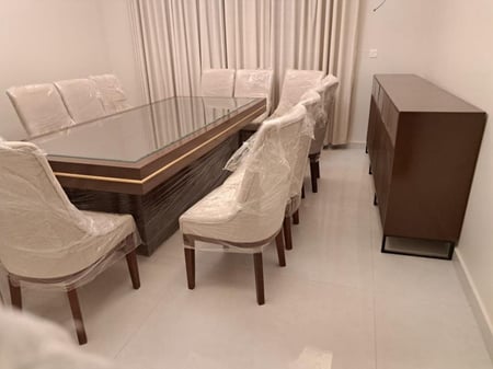 طاولة طعام قشرة الجوز