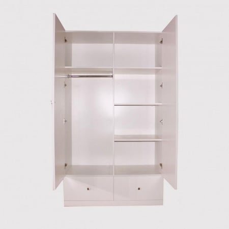 غرفة نوم ام دي اف 4 قطع وردي وأبيض(تصنيع حسب الطلب)