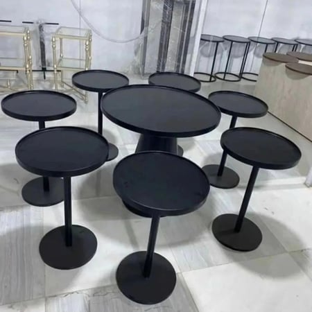 طقم طاوله ٨قطعه حديد مطفي