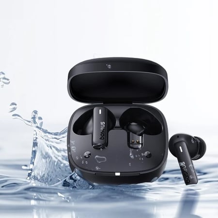 بكج بيسوس سماعة ايربودز وفيش شحن مع كيبل