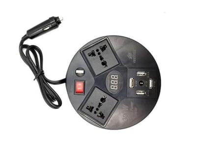 محول سيارة (توصيلة) من 12 فولت الى 220 فولت بقوة 300w