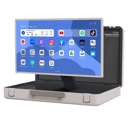 شاشة اندرويد متنقلة مقاس 27 انش بتصميم حقيبة محمولة من Taktik