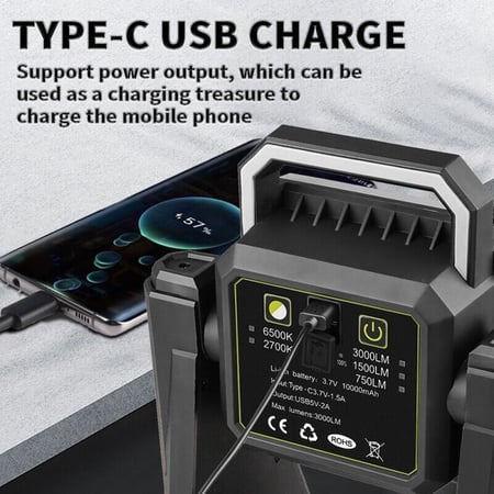 كشاف رحلات بطول قابل للتعديل ومدمج ببنك طاقة