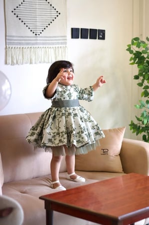 فستان بتصميم ملكي green