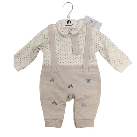 بجامة اطفال مشجر ابيض وبيج NAZEELSTORE