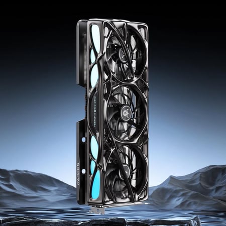 YESTON x GRAVASTAR AMD RADEON RX 9070 XT OC 16G GDDR6 MERCURY NOVA