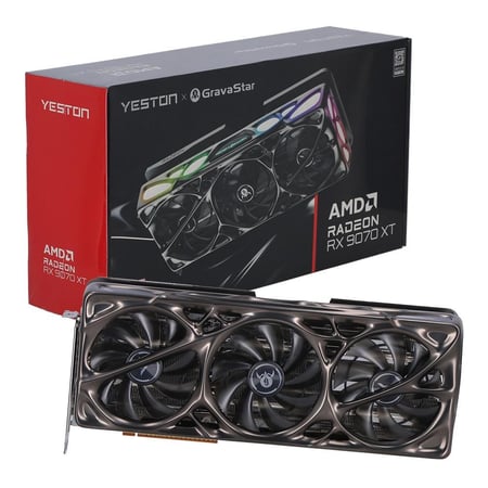 YESTON x GRAVASTAR AMD RADEON RX 9070 XT OC 16G GDDR6 MERCURY NOVA