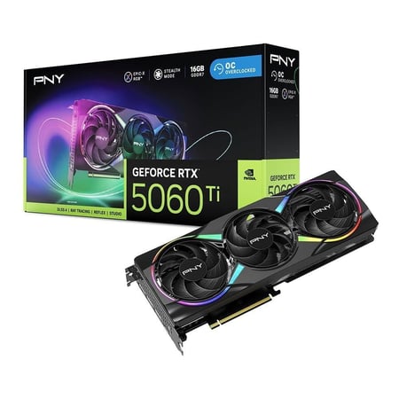 PNY GeForce RTX 5060 Ti ARGB OC Triple Fan 16GB GPU
