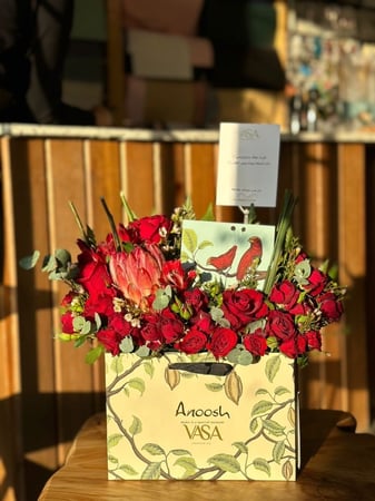 تنسيق انوش احمر (4قطع شوكلت)