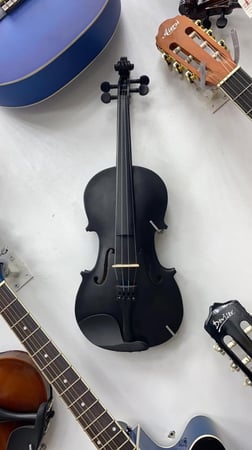 سعودي ميوزك - الات موسيقية - متجر الات موسيقية - كمان  اسود مطفي ايرس