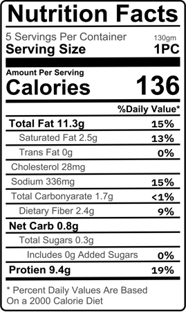 سمبوسة كيتو – بحشوة الدجاج