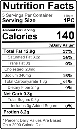 سمبوسة كيتو – بحشوة اللحم