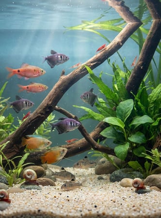 سمكة  Black Phantom Tetra