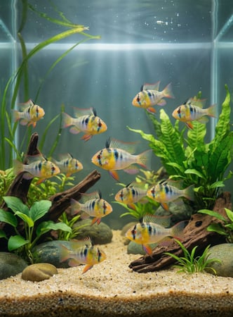 سمكة Bolivian Ram