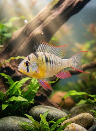 سمكة Bolivian Ram