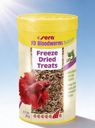 سيرا إف دي ديدان الدم المجففة بالتجميد