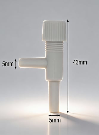 صمام تحكم بالهواء (Air Control Valve) - بلاستيك رماد