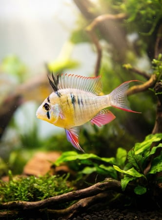 سمكة Bolivian Ram