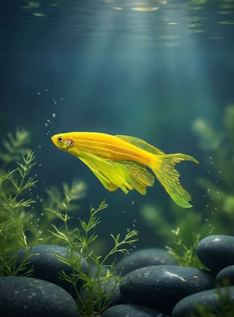سمكة  Zebra Danio long fin