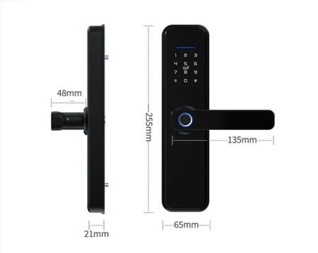 القفل الذكي المضاد للماء يعمل بالبصمة والكرت