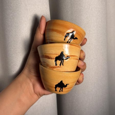 ٣ فناجيل قهوه سعوديه