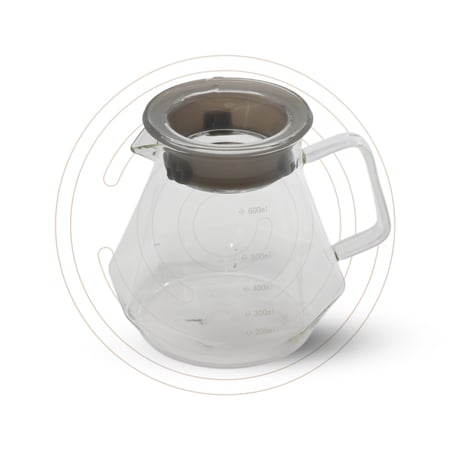 إناء تقديم القهوة زجاج 600 مل