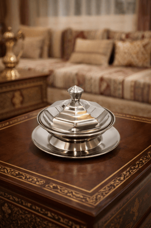 تمرية استيل بغطاء محكم