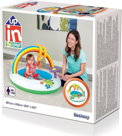 عوامة ملونة قابلة للنفخ على شكل جيم للتمارين الرياضية من بيست واي 52239