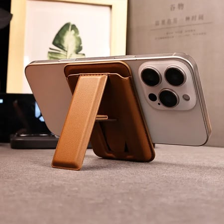 محفظة جوال مغناطيسية مع ستاند – حامل وبطاقة 2 في 1 بتصميم جلد أنيق