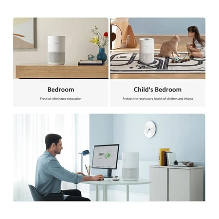 منقي هواء شاومي الذكي 4 كومباكت - أبيض