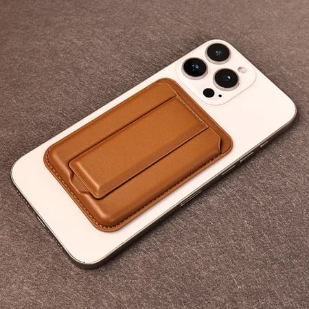 محفظة جوال مغناطيسية مع ستاند – حامل وبطاقة 2 في 1 بتصميم جلد أنيق