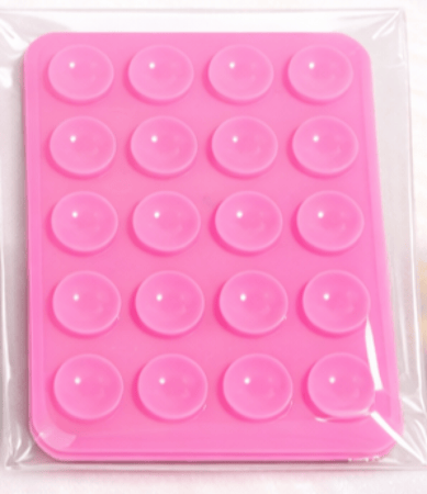 مسكة هاتف لاصقة سيليكون ( للأغلفة اللامعة فقط )