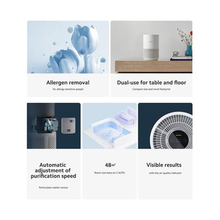منقي هواء شاومي الذكي 4 كومباكت - أبيض