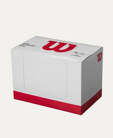 Wilson Feel Perforated Overgrips White (Box 60 Units)