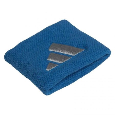 adidas Short Wristbands – Blue/Grey (2 Pack)