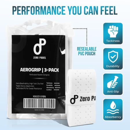 Zero Padel AeroGrip (3-Pack Overgrips)