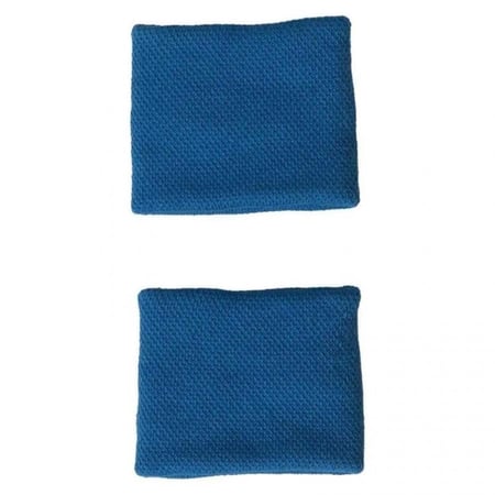 adidas Short Wristbands – Blue/Grey (2 Pack)