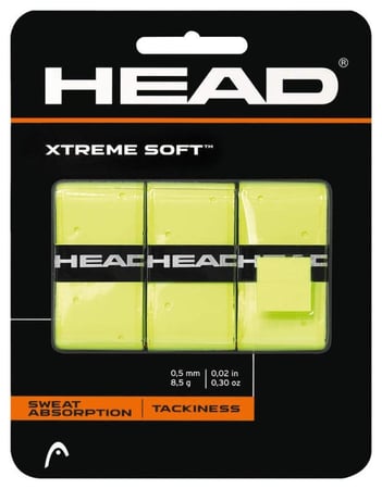 HEAD Xtremesoft Overgrip – pack of 3 pcs yellow