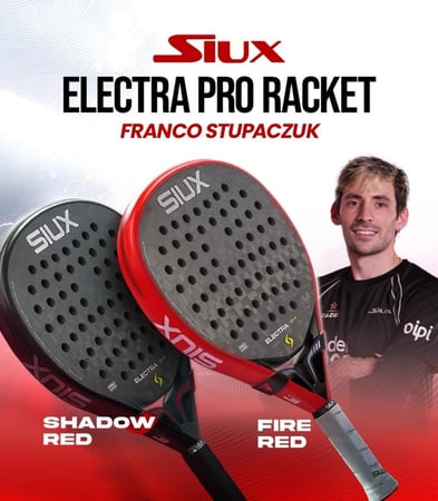 Siux Stupa Electra Pro 2026 Red Black Padel Racket