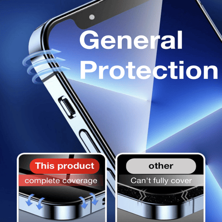 شاشة زجاج مقوى لهواتف iPhone 11 إلى iPhone 16 / Pro Max – مع مجموعة تركيب ذكية وإزالة غبار تلقائي
