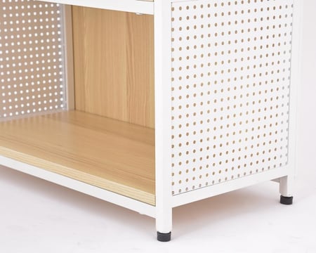 استاند 4رف خشب جوانب مخرم ظهر مغلق