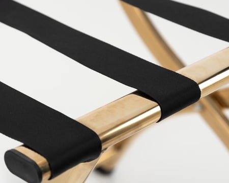 حامل شنط فندقي ذهبي