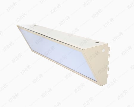 لوحات اعلانية على رفوف السوبر ماركت مستطيلة مائلة